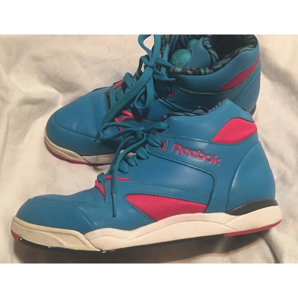 2013 Reebok Pump Aerobic Hexalite Sneakers Blue/Pink Size7.5 Read Description - Picture 3 of 16